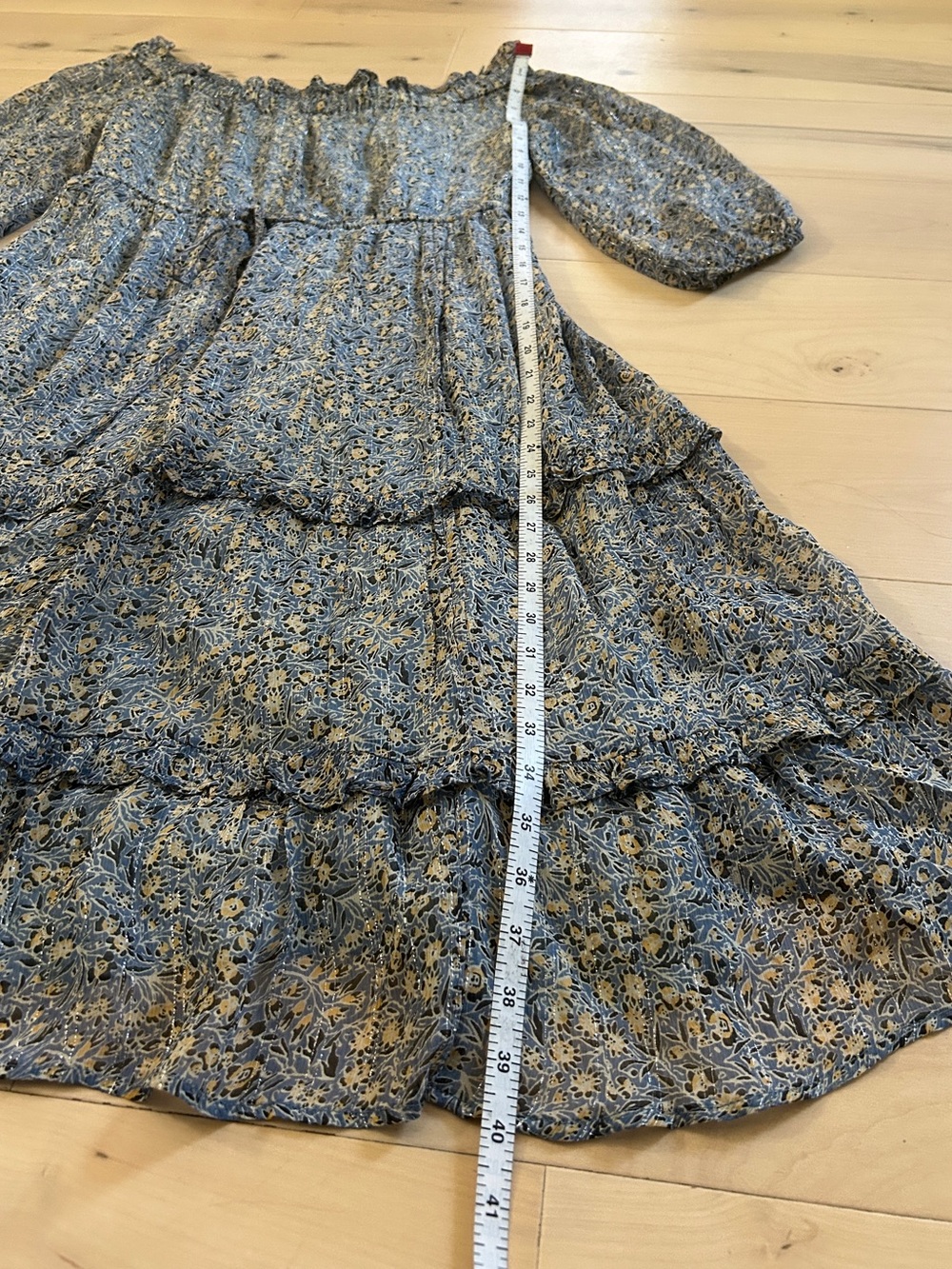 Anthropologie Kira Off-The-Shoulder Peasant Dress Size 6 - Picture 8 of 17